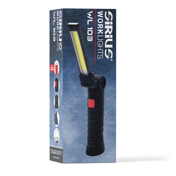 Lampada da lavoro 148*48*32 360lumen 800mAH 5W