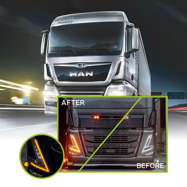 Kit conversione DRL luce arancio MAN 2020>