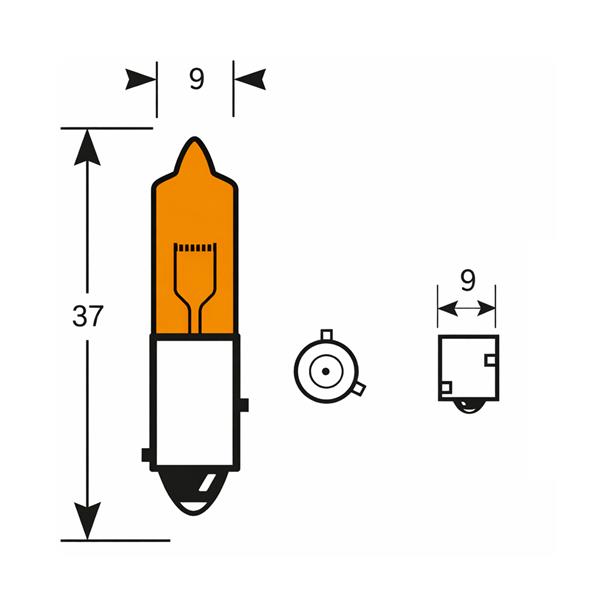 12V 21W H21W Halogen Bulb OEM Line - 10pcs pack