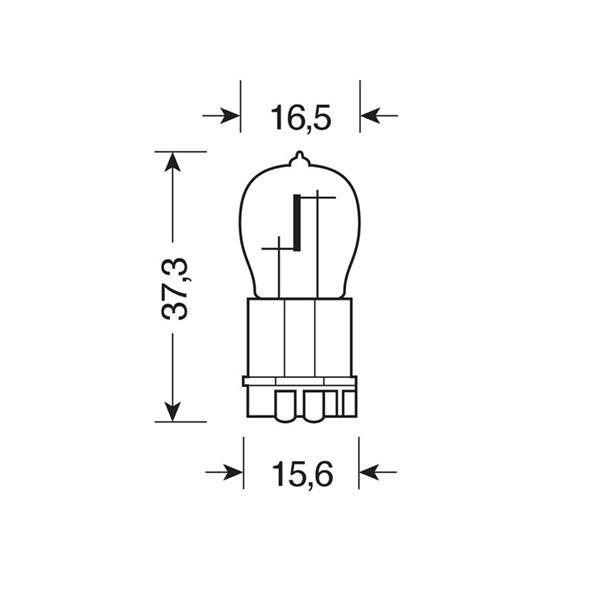 12V 55W H11 Halogen Bulb OEM Line - 10pcs pack