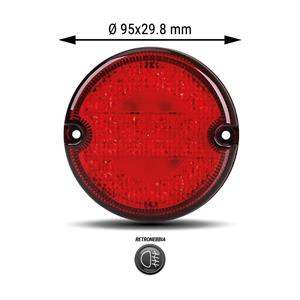 Fanalino posteriore Sx/Dx a LED diametro 95mm - Retronebbia