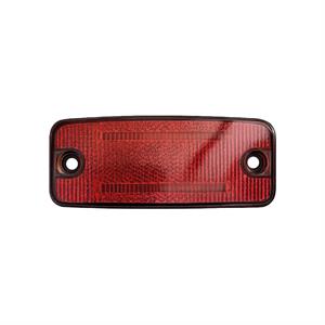 Rectangular red side LED light 12–24 V 1.2 m screw mounting