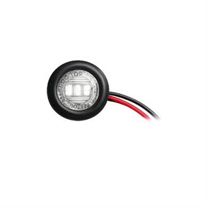 Round white side LED light 2 24 V flush mount