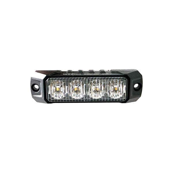 LUCE LED LATERALE RETTANGOLARE AMBRA 12-24V 1.2 MONTAGGIO A VITE