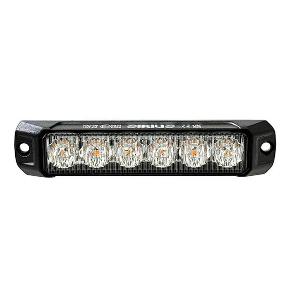 LUCE LED LATERALE RETTANGOLARE AMBRA 12-24V 1.2 MONTAGGIO A VITE