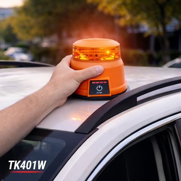 24 W LED beacon IP66 magnetic/rechargeable with remote control