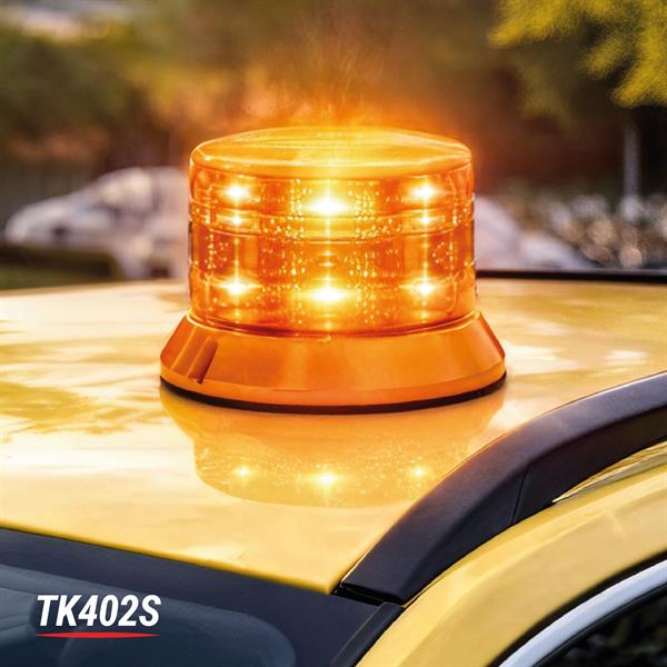 48 W LED beacon IP69K medium-profile screw mount