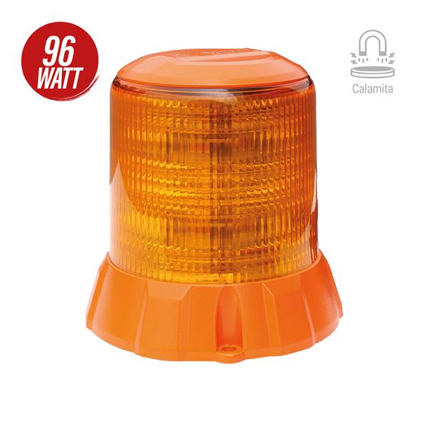 96 W LED beacon IP69K high-profile magnetic mount