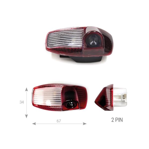 Luci di Cortesia con logo PORSCHE ver.2