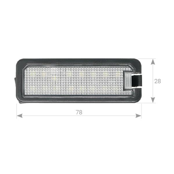 Plafoniere luce targa a LED Volkswagen EOS-GOLF 4/5/6/7-Polo