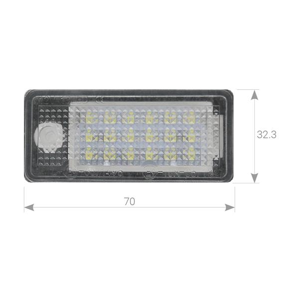 Plafoniere luce targa a LED AUDI A3/S4/RS4/A6/A8/S8/Q7