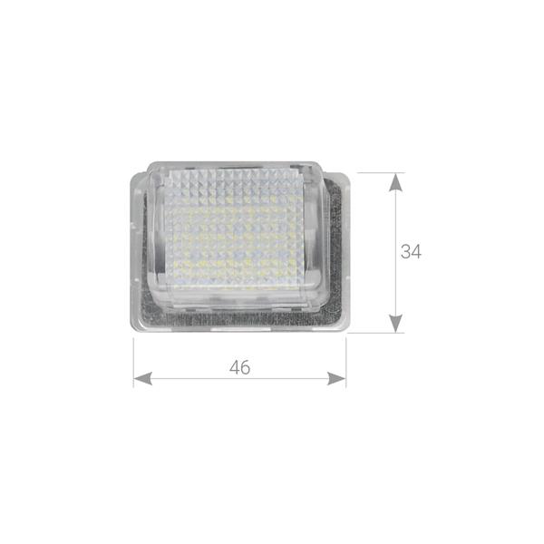 Plafoniere luce targa a LED Mercedes-Benz C/CL/E/S