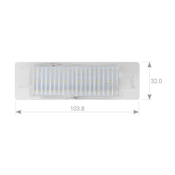 Plafoniere luce targa a LED ALFA 147-MITO/FIAT G.PUNTO