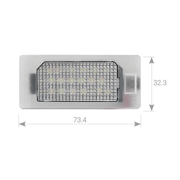 Plafoniere luce targa a LED Fiat 500X