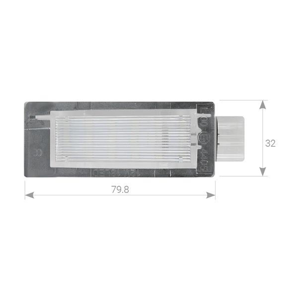 Plafoniere luce targa a LED Renault Capture/Laguna/Scenic