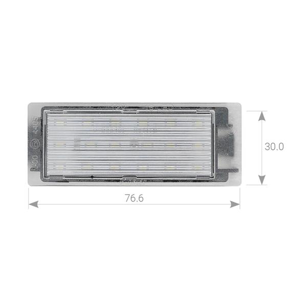 Plafoniere luce targa LED Renault Clio