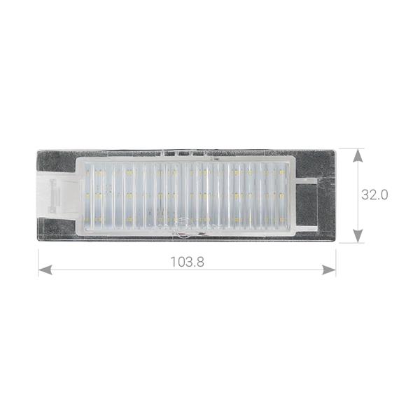 Plafoniere luce targa a LED per Renegade 2015