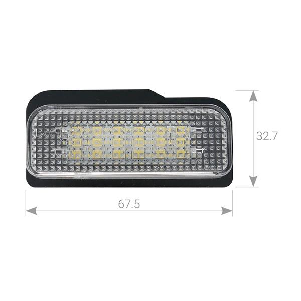 Plafoniere luce targa LED per Mercedes GLK (X204)