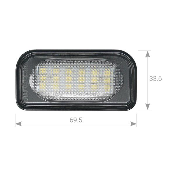 Plafoniera luce targa LED per Mercedes CLK