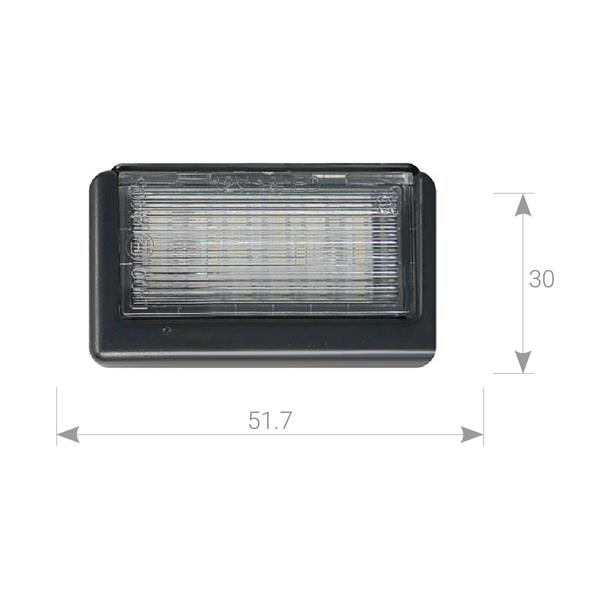 Plafoniere luce targa LED Mercedes ML W164 - Smart Roadster 452