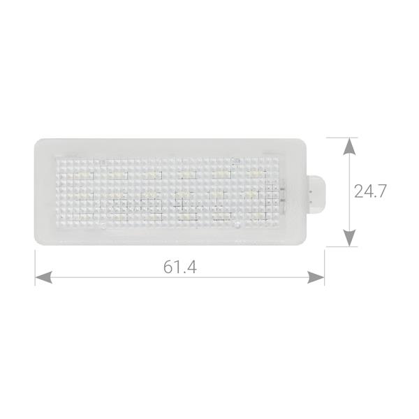 Plafoniere luce targa LED Mercedes CLA (C117) - CLS (W218/X218)