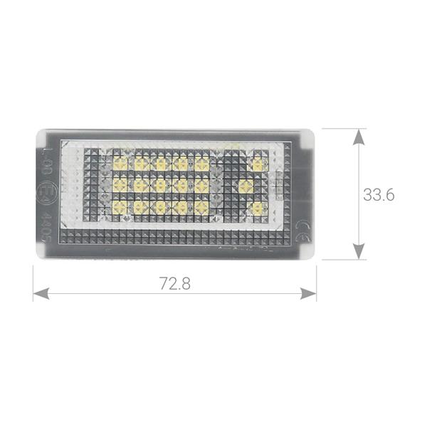 Plafoniere luce targa LED Mini Cooper (R50/R53) Cabrio (R52)