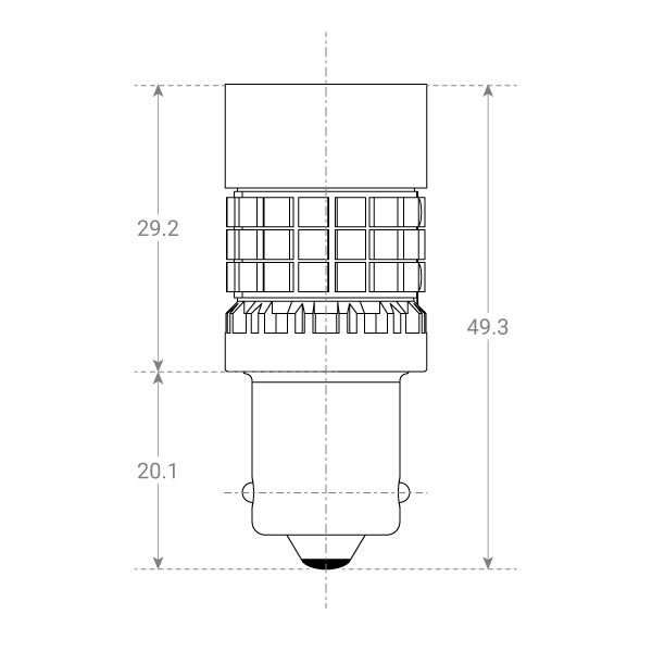 LAMPADE LED 21W SUPER CAN-BUS P21W 12V (1156) BA15s